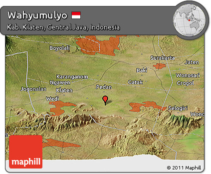 Satellite Panoramic Map of Wahyumulyo