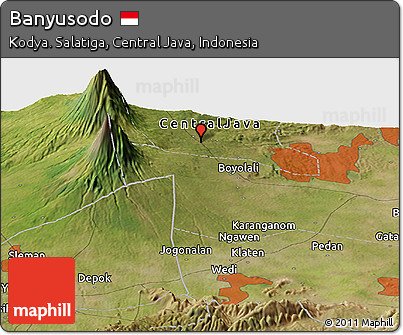 Satellite Panoramic Map of Banyusodo
