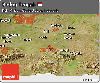 Satellite Panoramic Map of Bedug Tengah