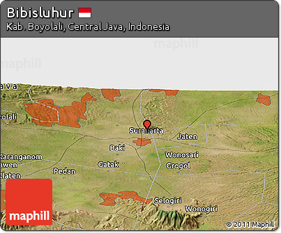 Satellite Panoramic Map of Bibisluhur
