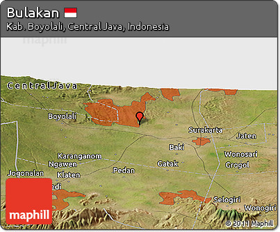 Satellite Panoramic Map of Bulakan