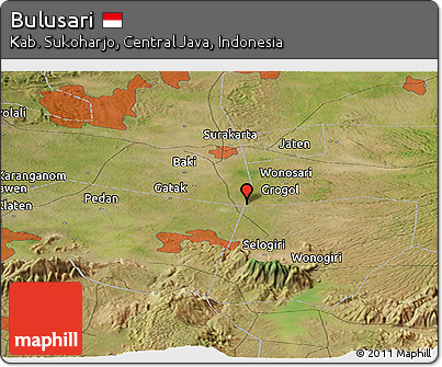 Satellite Panoramic Map of Bulusari