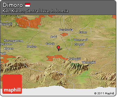 Satellite Panoramic Map of Dimoro