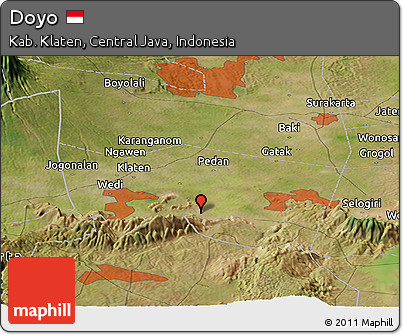 Satellite Panoramic Map of Doyo