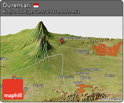 Satellite Panoramic Map of Durensari
