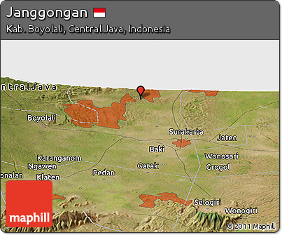 Satellite Panoramic Map of Janggongan