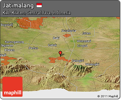 Satellite Panoramic Map of Jatimalang