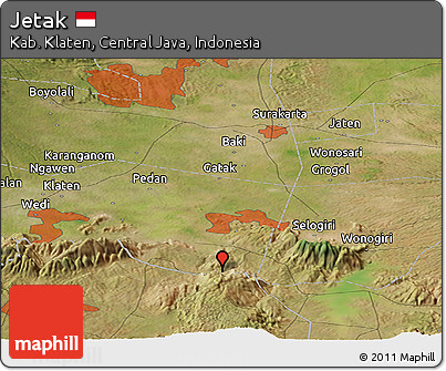 Satellite Panoramic Map of Jetak