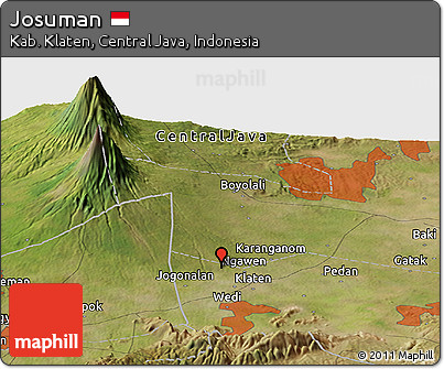 Satellite Panoramic Map of Josuman
