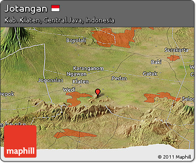 Satellite Panoramic Map of Jotangan