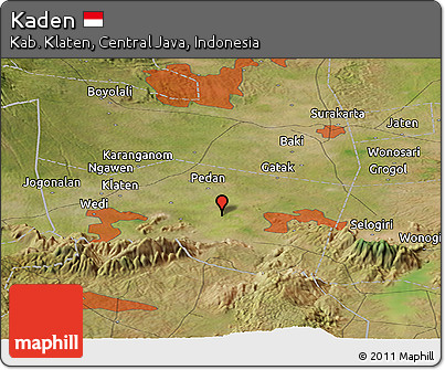Satellite Panoramic Map of Kaden