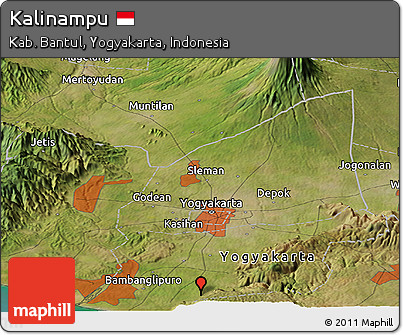 Satellite Panoramic Map of Kalinampu