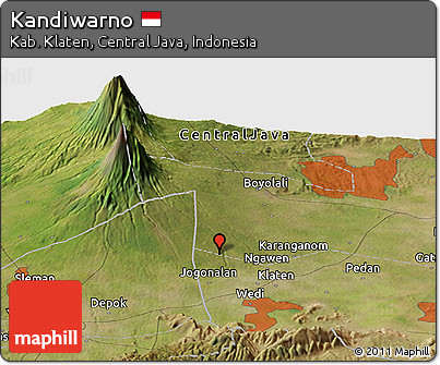 Satellite Panoramic Map of Kandiwarno