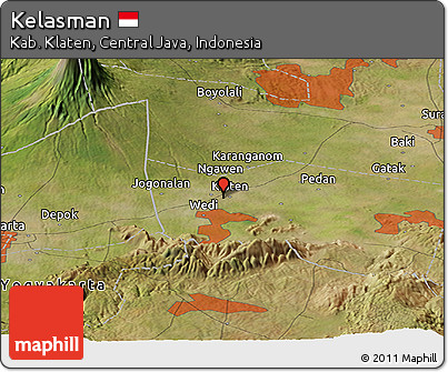Satellite Panoramic Map of Kelasman