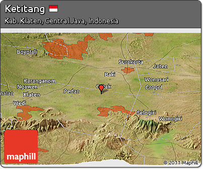 Satellite Panoramic Map of Ketitang