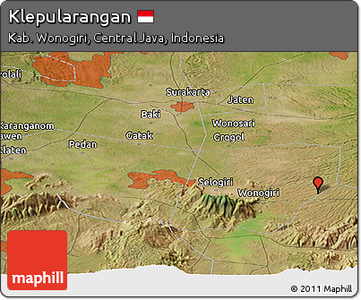 Satellite Panoramic Map of Klepularangan