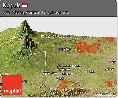 Satellite Panoramic Map of Kopek