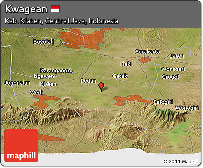 Satellite Panoramic Map of Kwagean