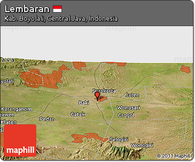 Satellite Panoramic Map of Lembaran