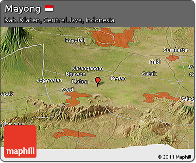 Satellite Panoramic Map of Mayong