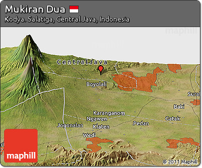 Satellite Panoramic Map of Mukiran Dua