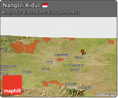 Satellite Panoramic Map of Nangsri Kidul