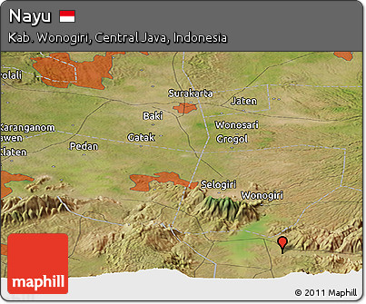 Satellite Panoramic Map of Nayu