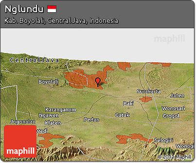 Satellite Panoramic Map of Nglundu