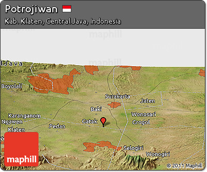 Satellite Panoramic Map of Potrojiwan