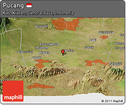Satellite Panoramic Map of Pucang
