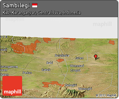Satellite Panoramic Map of Sambilegi