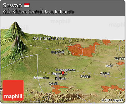 Satellite Panoramic Map of Sewan