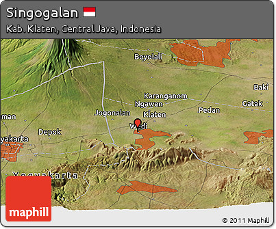 Satellite Panoramic Map of Singogalan