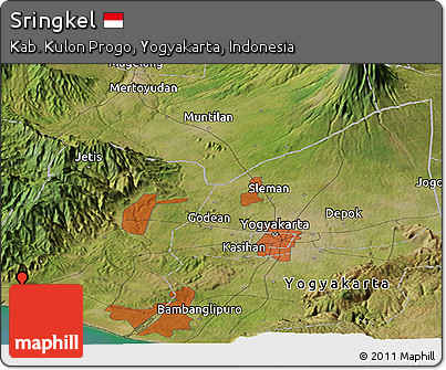 Satellite Panoramic Map of Sringkel