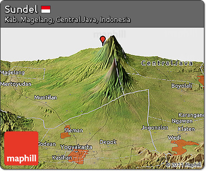 Satellite Panoramic Map of Sundel
