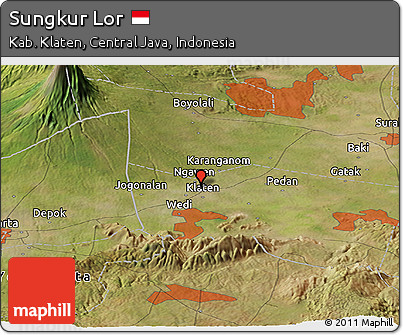 Satellite Panoramic Map of Sungkur Lor
