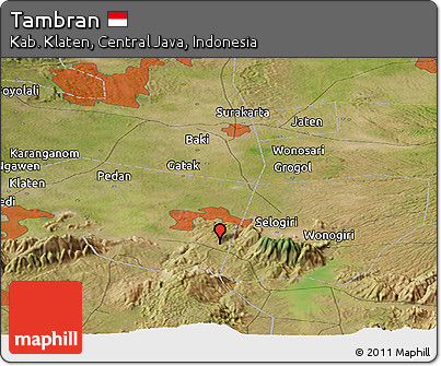 Satellite Panoramic Map of Tambran
