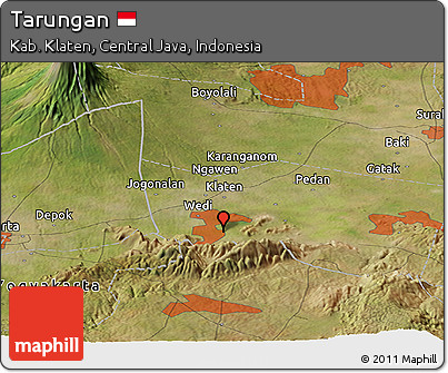 Satellite Panoramic Map of Tarungan