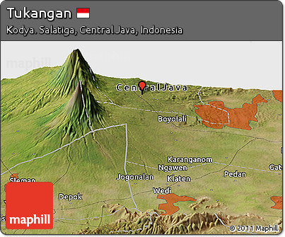 Satellite Panoramic Map of Tukangan