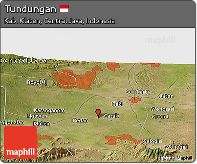 Satellite Panoramic Map of Tundungan