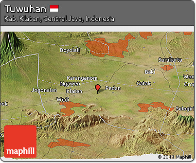 Satellite Panoramic Map of Tuwuhan
