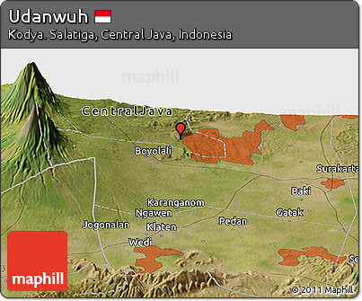 Satellite Panoramic Map of Udanwuh