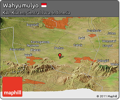 Satellite Panoramic Map of Wahyumulyo
