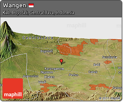Satellite Panoramic Map of Wangen