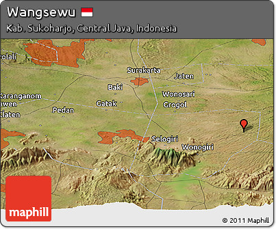Satellite Panoramic Map of Wangsewu