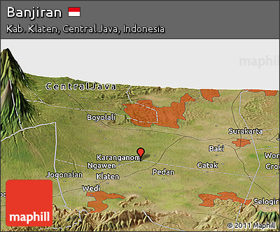 Satellite Panoramic Map of Banjiran