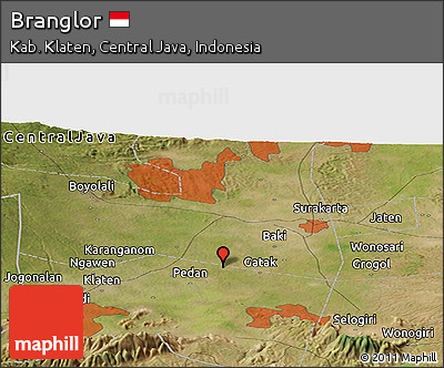 Satellite Panoramic Map of Branglor