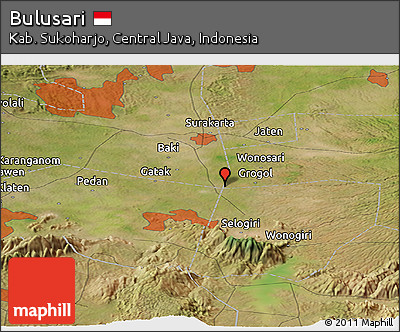 Satellite Panoramic Map of Bulusari