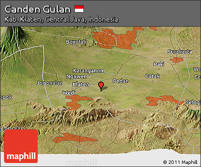 Satellite Panoramic Map of Canden Gulan