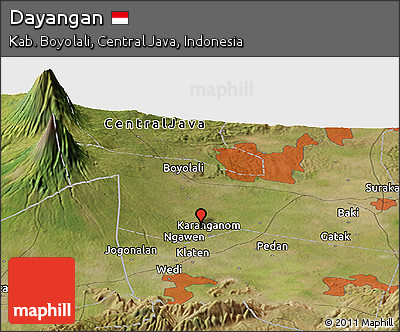 Satellite Panoramic Map of Dayangan
